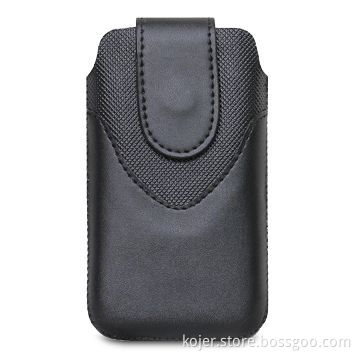 Leather Case for iPhone 4, Inside with Retractable Pull-tab, Hidden Magnetic Button Closure